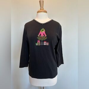 Vintage Quacker Factory Holiday Christmas shirt Size Large